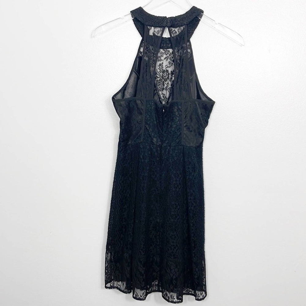 BCBGeneration Black Sleeveless Lace Dress Size 4
